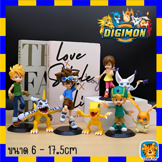 โมเดล ดิจิมอน Digimon เซต 8 ตัว ขนาดน่ารัก ของสะสม ของตกแต่งบ้าน งานสวย ราคาถูก งานจีน