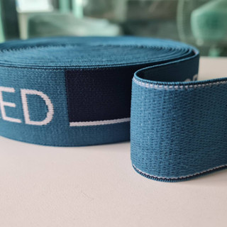 ยางยืดไนลอนสีฟ้าทะเล เนื้อนุ่มสปริงดี ยางบ็อกเซอร์ใส่สบายจำน…