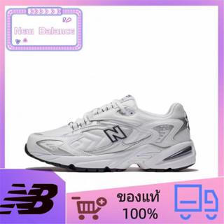 แท้ 100% New Balance NB 725 "urbancore" all-match breathable shock-absorbing low-top running shoes unisex silver white