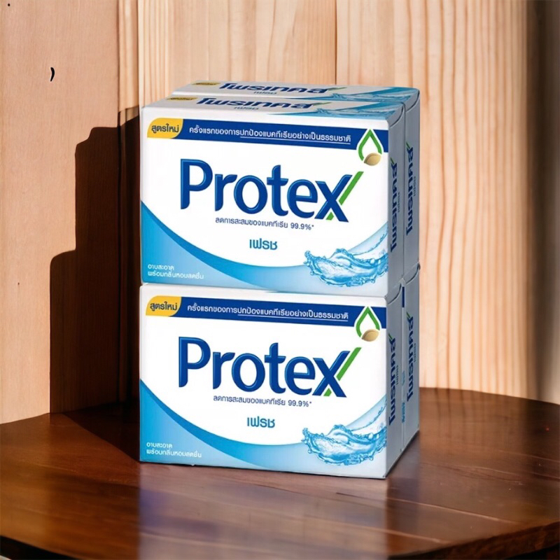 Protex สบู่ก้อน/สบู่ โพรเทคส์ เฟรช 60 กรัม รวม 4 ก้อน ให้ความรู้สึกสดชื่น Protex Fresh Bar Soap 60g x 4 pieces