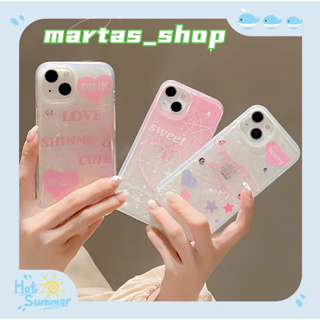 ❤️ส่งของขวัญ❤️ เคสไอโฟน 11 12 13 14 Pro Max เรียบง่าย หวานสวย ความนิยม แฟชั่น สไตล์คู่รัก Case for iPhone สาวน่ารักหัวใจ