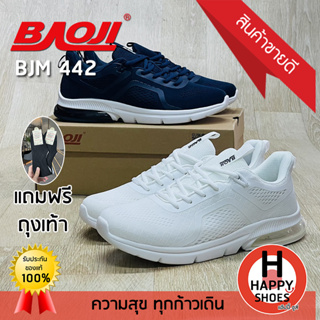 🚚ส่งเร็ว🚛ส่งด่วน👟สินค้าใหม่✨🧦🆓แถมฟรี!!!ถุงเท้าข้อสั้น1คู่👟รองเท้าผ้าใบชาย BAOJI รุ่น BJM442 URBAN SPORT