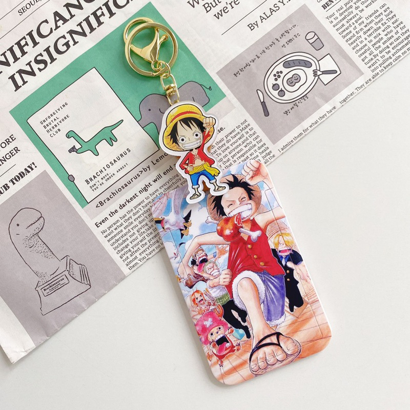 พร้อมส่งที่ใส่บัตรพนักงาน บัตรนักเรียนนักศึกษา คีการ์ดลายโจรสลัด กำปั้นลูฟี่ โซโลและช๊อปเปอร์ ลายน่ารักคมชัด ราคา ถูกที่สุด ดีลบีเคเค แกลเลอรีภาพที่ 3