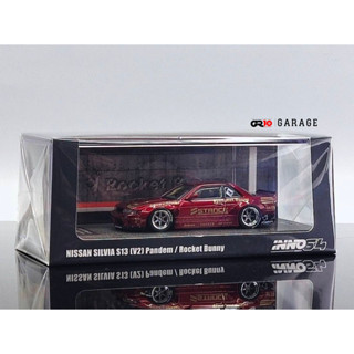 SILVIA S13 (V2) PANDEM / ROCKET BUNNY Red 1/64 (INNO64)