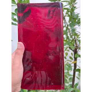 lab glass Ruby Rough 2.20 kg 1 pieces  พลอย ก้อน สำหรับ ตัดสำเร็จรูป พลอยก้อน กระจก