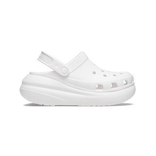 [พร้อมส่ง] Crocs Classic Crush Clog White  207521-100