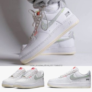 รองเท้า Nike Air Force 1 07 LV8 White Neon Stitch ใส่ได้ทั้ง ชายหญิง ส่งฟรี