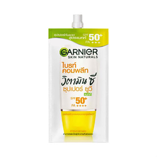 GARNIER VITAMIN C SUPER UV MATTE SPOT-PROOF SUNSCREEN การ์นิเย่ ไบรท์ คอมพลีท วิตามิน ซี ซุปเปอร์ ยูวี แมทท์ SPF50+PA+++