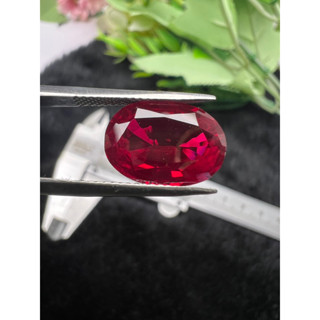 Lab Ruby 10x14mm corundum hardness 9