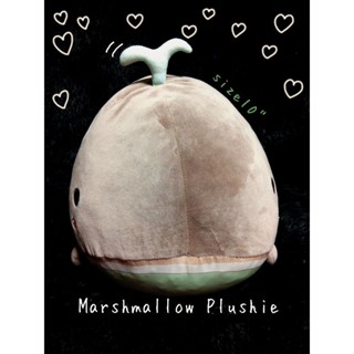 Whale plush (Marshmallow plush) 🌊 ตุ๊กตาปลาวาฬ เนื้อมาชเมลโล