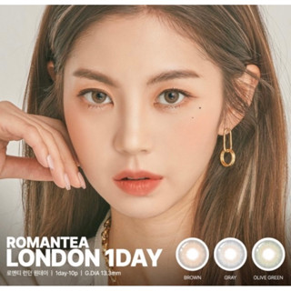 {{พร้อมส่ง}} รายวัน LENSTOWN รุ่น ROMANTEA LONDON คอนแทคเลนส์เกาหลี