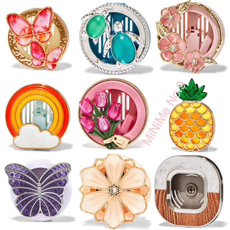 (แท้) เคสใส่น้ำหอมติดรถยนต์ (เฉพาะเคสไม่รวมน้ำหอม) Bath&body works Visor clip Car Fragrance Case 💨=ช