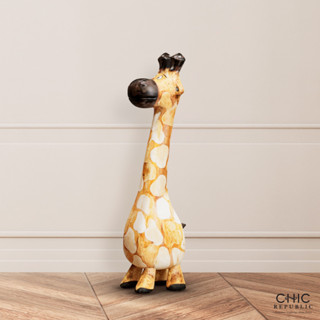 CHIC REPUBLIC GIRAFFE,รูปปั้นไม้ตกแต่งบ้าน  – สี หลากสี