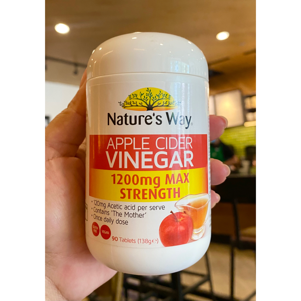 Nature's Way Apple Cider Vinegar แอปเปิ้ลไซเดอร์แบบเม็ด ช่วยเบิร์นไขมัน ลดน้ำหนัก ของแท้ พร้อมส่ง