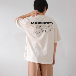 (พร้อมส่ง) MODERNITY Oversized T-Shirt เสื้อยืดทรงหลวมโอเวอร์ไซส์ ไหล่ตก สไตล์เกาหลี