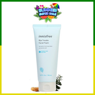 Innisfree Bija Trouble Facial Foam 150ml ผิวสะอาด ไร้สิว กับคลีนซิ่งโฟมบีจาเนื้อเนียนนุ่ม