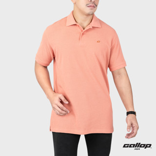 GALLOP : WAFFLE POLO SHIRTS เสื้อโปโลผ้า Waffle รุ่น GP9062 สีแฟชั่น มีให้เลือก 2 สี เหลืองมัสตาร์ด, ส้มแคนตาลูป / ราคาปรกติ 1290.-