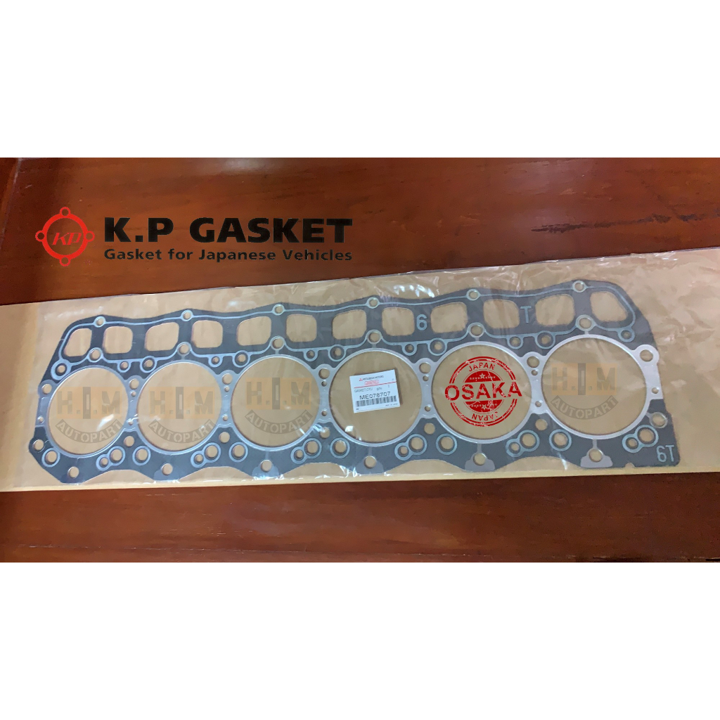 ประเก็นฝาสูบ MITSUBISHI FUSO FN527   FK416  6D16 TURBO (รูปะเก็น 123 มิล) By K.P GASKET JAPAN