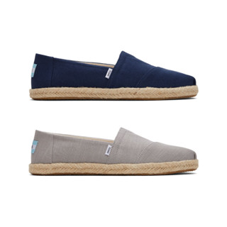 TOMS รองเท้าลำลองผู้หญิง สลิปออน รุ่น Alpargata Rope Recycled Cotton Slubby Woven (C) รองเท้าลิขสิทธิ์แท้