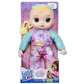 Baby Alive Soft ‘n Cute Doll, Blonde Hair, 11-Inch Washable Teether Accessory