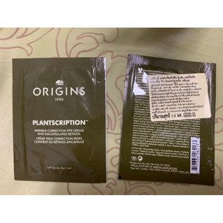 แท้💯%ฉลากไทย❤️1.5mL❤️ผลิต6/2022❤️Origins Planscription wrinkle correction eye cream with encapsulated retinol