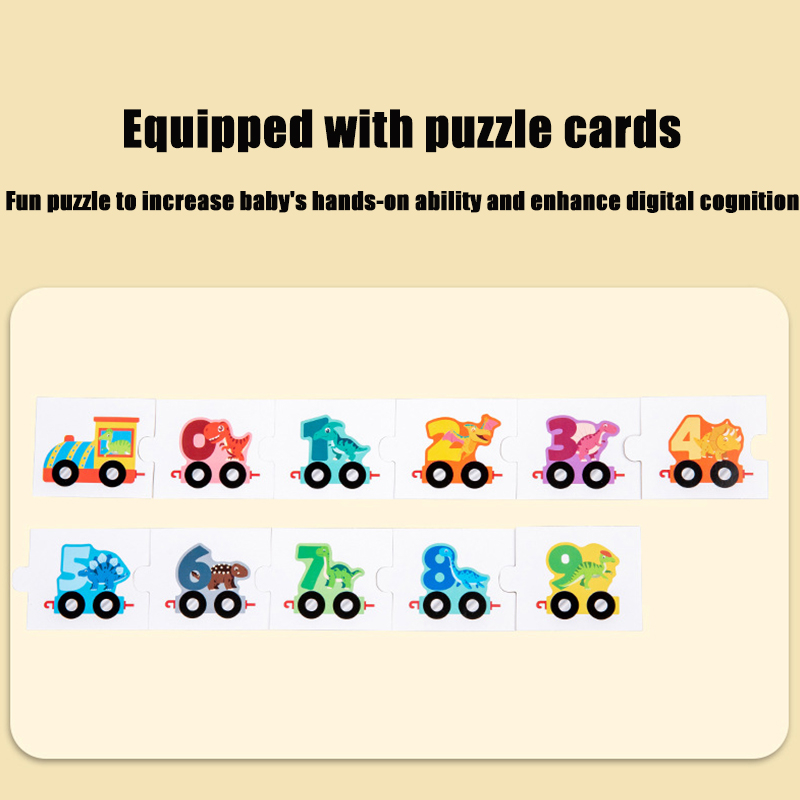 พร้อมส่ง รถไฟไม้แม่เหล็ก ตัวเลข ของเล่นเด็กเล็ก เด็กชาย เด็กหญิง ตัวอักษรไม้ ประกอบรถพ่วง ของเล่น บล็อกตัวต่อ ของเล่นไม้ - รูปที่ 6