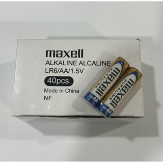 ถ่านMaxell alkaline LR6/AA 1.5V (1กล่องบรรจุ40ก้อน)ของแท้