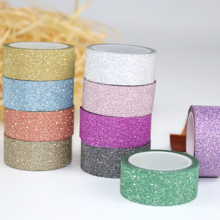 🌈 เทปกลิตเตอร์ เทปกาวกากเพชร Glitter Tape ยาว 5 เมตร DIY เทปกาวกลิตเตอร์ เทปกากเพชร 🌈