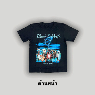 เสื้อยืดแขนสั้นวงร็อค (Black Sabbath)