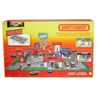 Matchbox retro playset: ชุดของเล่นจำลองสถานีบริการน้ำมันขนาดใหญ่