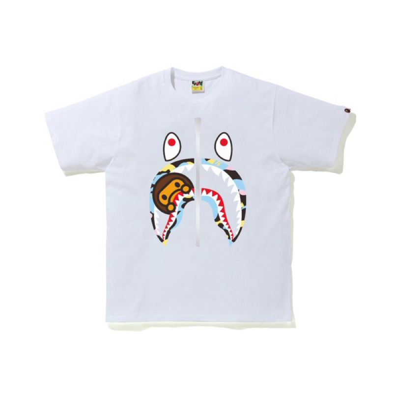 A BATHING APE® shark teeth print T-shirt