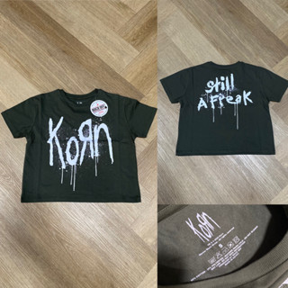 เสื้อวง Crop top Korn ของแท้ 100%