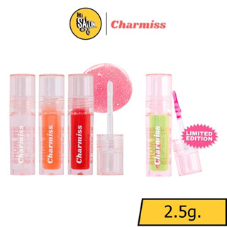 Charmiss Show Me Your Love Glitter Lip Gloss 2.5g. ลิปกลอสสีใส เนื้อกลอสบางเบา ไม่เหนียวเหนอะหนะ