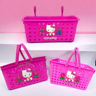 ตะกร้าคิตตี้ ตะกร้า Hello Kitty กระช้าคิตตี้ กล่องเก็บของคิตตี้ ตลับคิตตี้ โดเรม่อน