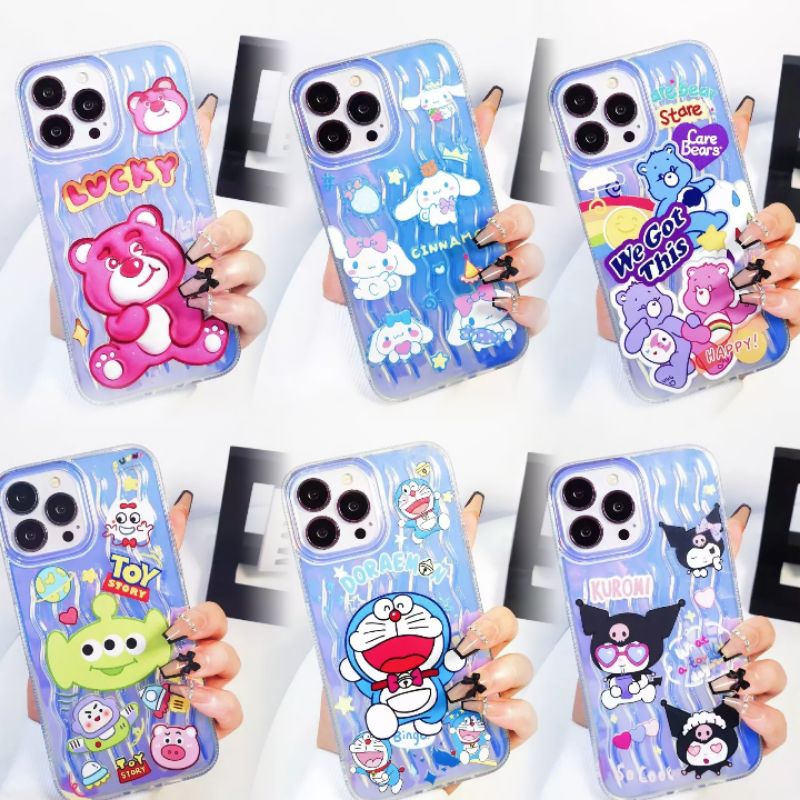 เคสโฮโลแกรม สะท้อนแสง สินค้ามาใหม่ค่ะ 6ลาย สำหรับรุ่น i6 i6s i6splu i6plus i7 i8 se 7plus 8plus 11 XR 12 12pro 12promax