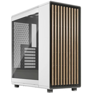 Fractal Design North Mid Tower Case with Tempered Glass Chalk White TG Clear (FD-C-NOR1C-04)