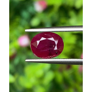 พลอย ทับทิม พม่า (Burmese Ruby Sapphire) 2.34 กะรัต พลอยแท้ อัญมณีมงคลประจําวันเกิด เครื่องประดับพลอย