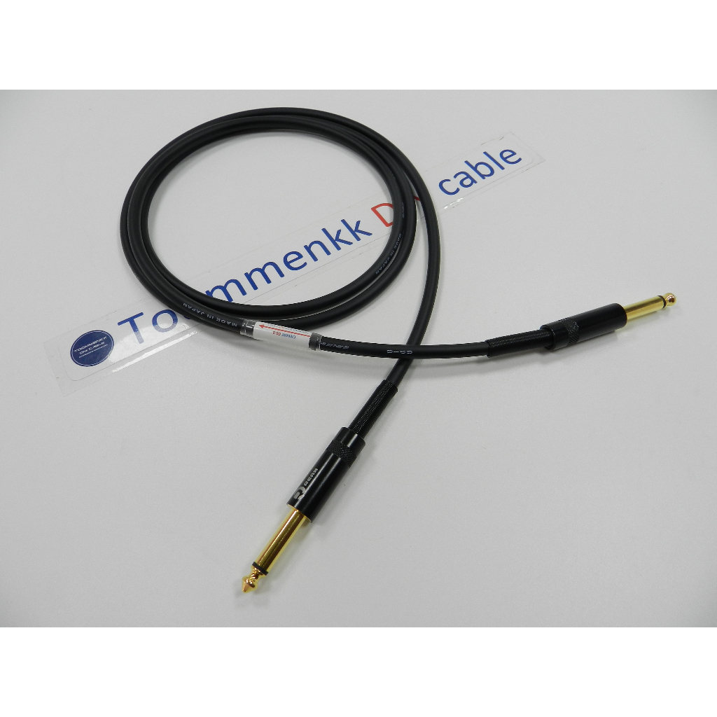 สายสัญญาณเสียงรุ่นใหญ่ Canare Gs-6 6.35 Ts Mono to 6.35 Ts Mono (สำหรับสายกีตาร์ เลือกหัวเสียบได้สาม