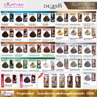 📣กรุณาอ่านรายละเอียด📣 ครีมเปลี่ยนสีผม ดีแคช มาสเตอร์ ซูพรีม 90 มล.| Dcash Master Supreme Color Cream