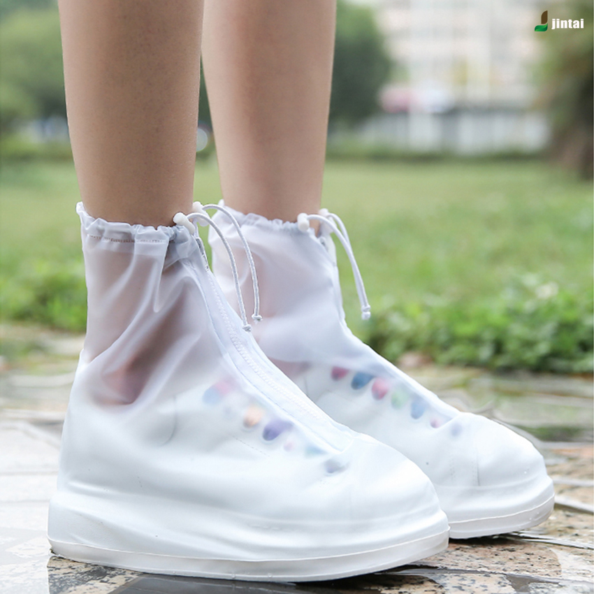 ถุงคลุมรองเท้ากันลื่น ใส่เดินสบาย สำหรับสวมใส่ภายนอก รัดแน่น น้ำไม่เข้า ใช้ได้นาน  COD