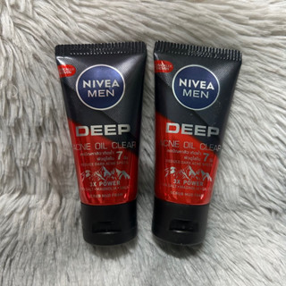 Nivea men deep acne oil clear นีเวีย เมน ดีพ แอคเน่ ลดปัญหาสิว ผิวใสใน 7 วัน ขนาด 50 กรัม