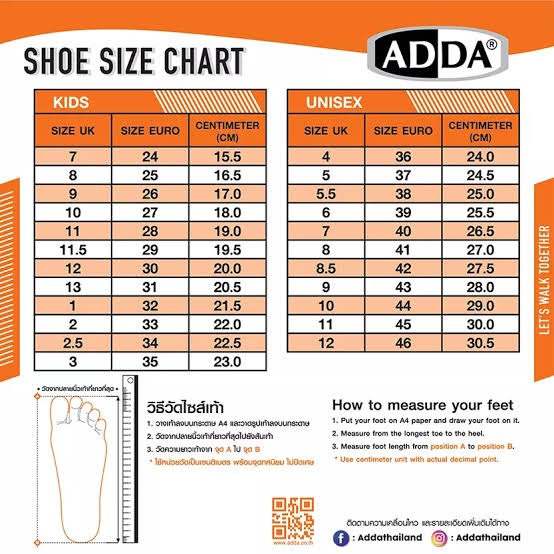 ADDA รุ่น 21N48-W1 / 21N48-M1 รองเท้าแตะแบบสวม  รองเท้าผู้ชายและผู้หญิง ของเเท้ พร้อมส่ง