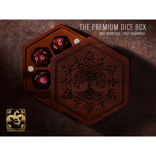 The World Tree Dice Box | Premium DnD Dice Box | D&amp;D Dice Box | Dice Vault | Dice Storage Tray for MTG RPG Gaming