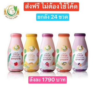 ส่งฟรี ยกลัง 24 ขวด Milk Plus &amp; More น้ำหัวปลีเพิ่มน้ำนม บำรุงน้ำนม บำรุงครรภ์ กระตุ้นน้ำนม ผลิตภัณฑ์เพิ่มน้ำนม เตรียมตั