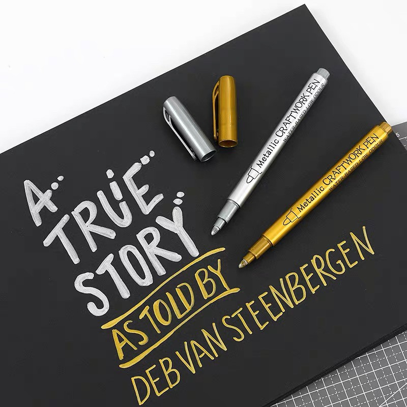 ปากกาเมทาลิค สีทอง สีเงิน ปากกาสี - รูปที่ 3