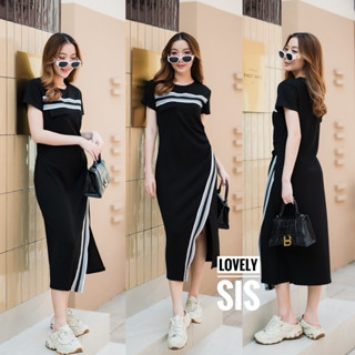 🌈🌿🌼🌸🌺🤎🧡🇰🇷 Cotton Slant Stripe Maxi Dress