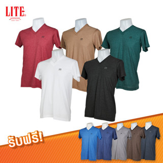 ARROW LITE เสื้อยืดคอวี เซต 10 ตัว สีไม่ซ้ำ