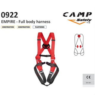 ชุดกันตก EMPIRE - Full body harness 922 ฟรีไซย์ (ของใหม่มือ1 เป็นสินค้าโล๊ะสต็อก)