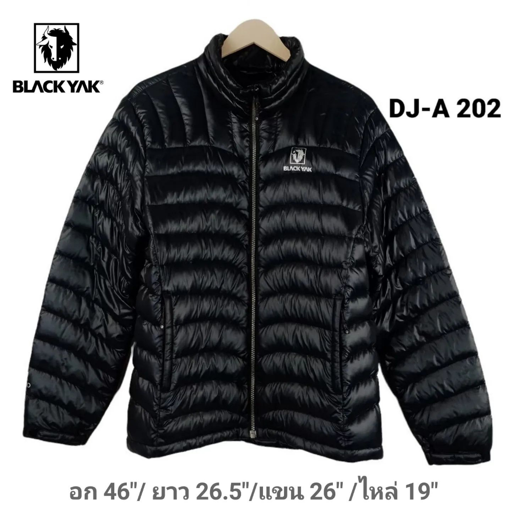 เสื้อกันหนาวขนเป็ด  แบรนด์ BLACK YAK สีดำ น้ำหนักเบา รอบอก 46 นิ้ว