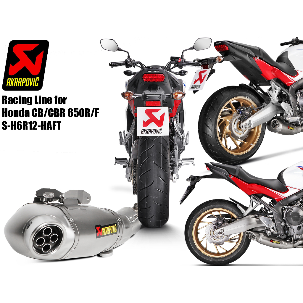 Escape Akrapovic Racing Line Titanio Honda CB / CBR 650 R/F (2014-2022)